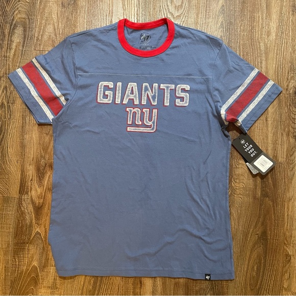 47 Other - 47 Brand Blue and Red Giants Short Sleeve Tee
